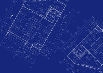 Floor plan designed building on the drawing.
