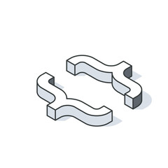 Isometric icon representing footwear design accentuating comfort for human body