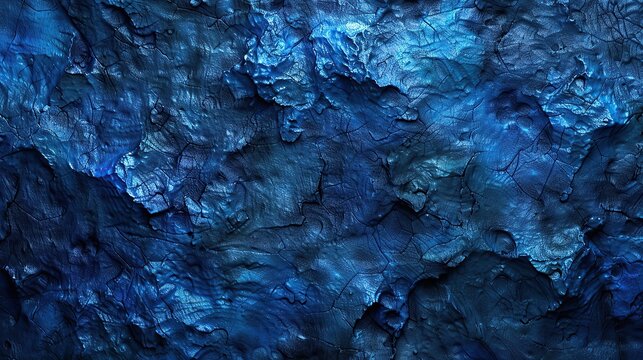Blue abstract lava stone texture background. copy space for text.