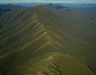 Fototapeta premium aerial view of the mountains
