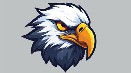 Eagle esport vector mascot logo illustration 2d fla