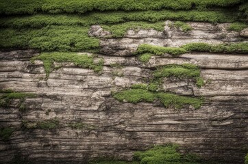 background, texture, old boards with moss.