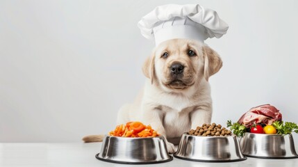 A Puppy Dressed as a Chef