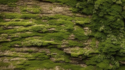 background, texture, old boards with moss.