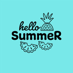 Summer mood. Summer mood. Summer lettering. Inscription summer vibes for cards, posters, printing on T-shirts.