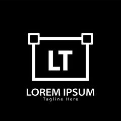 letter LT logo. LT. LT logo design vector illustration for creative company, business, industry