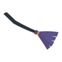 Witch broomstick illustration