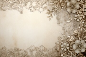 Elegant and sophisticated social media background with intricate lace designs