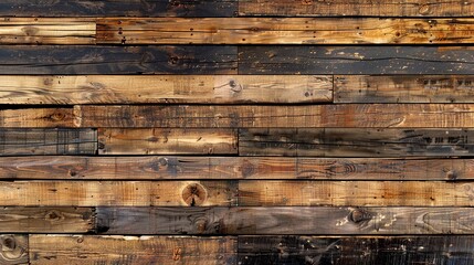 Aged Wood Board type cladding including edge boards in the style of detailed character design