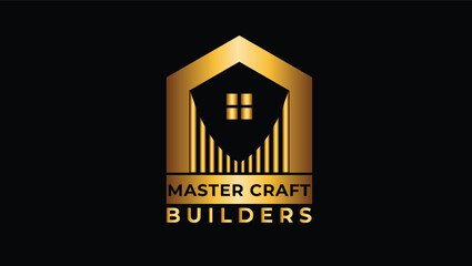 House and Builder Concept Logo Design 