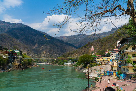 Yoga and Meditation and secret of Hinduism shiva linga, mountain valley rishikesh uttarakhand india  