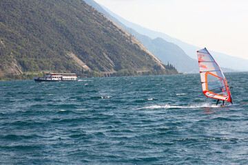 Yachts on the lake Garda