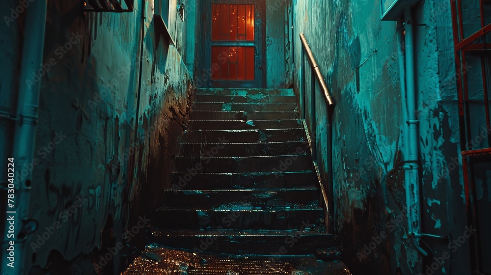 Poster analog film texture and rich colors add depth and character to the image