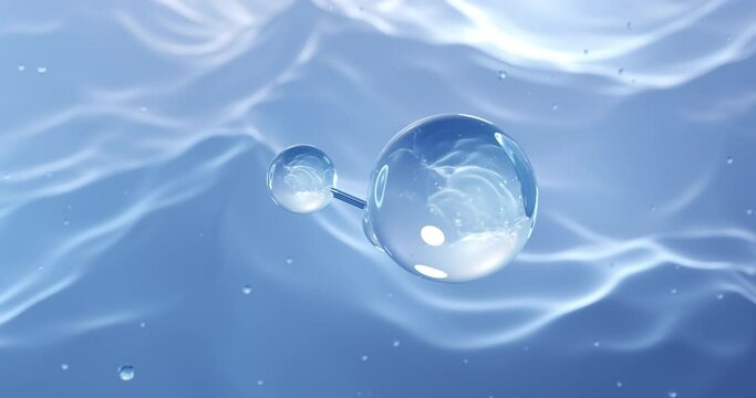 Sodium cyanide rotating molecular structure, 3d model of molecule, salt, looped video