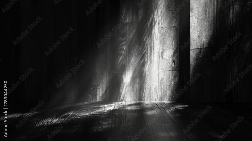 Poster enigmatic dark backdrop with subtle hints of light and shadow