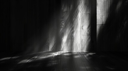 Enigmatic dark backdrop with subtle hints of light and shadow