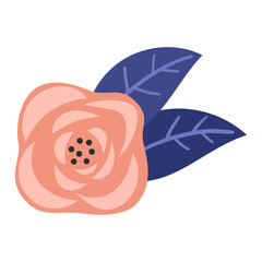 Red flower illustration