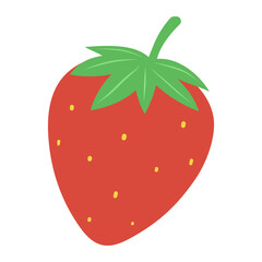 strawberry fruit vector illustration