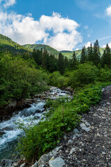 Koprova dolina valley in Tatra mountains in Slovakia