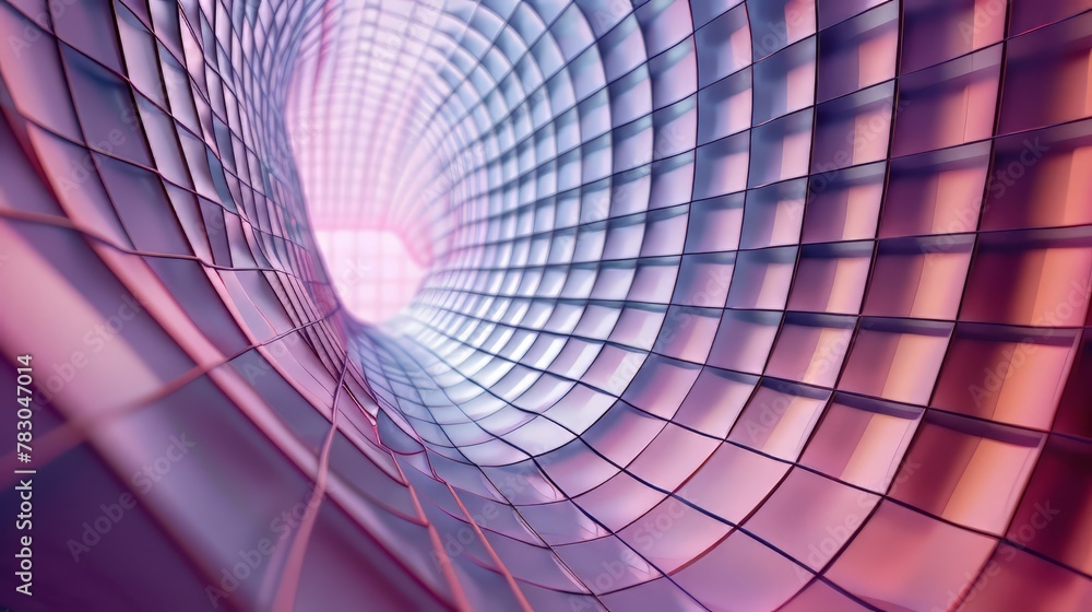 Poster modern grid pattern background with 3d effects and depth perception