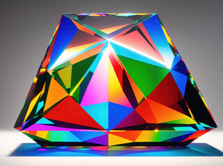 A 3D rendering of a crystal.