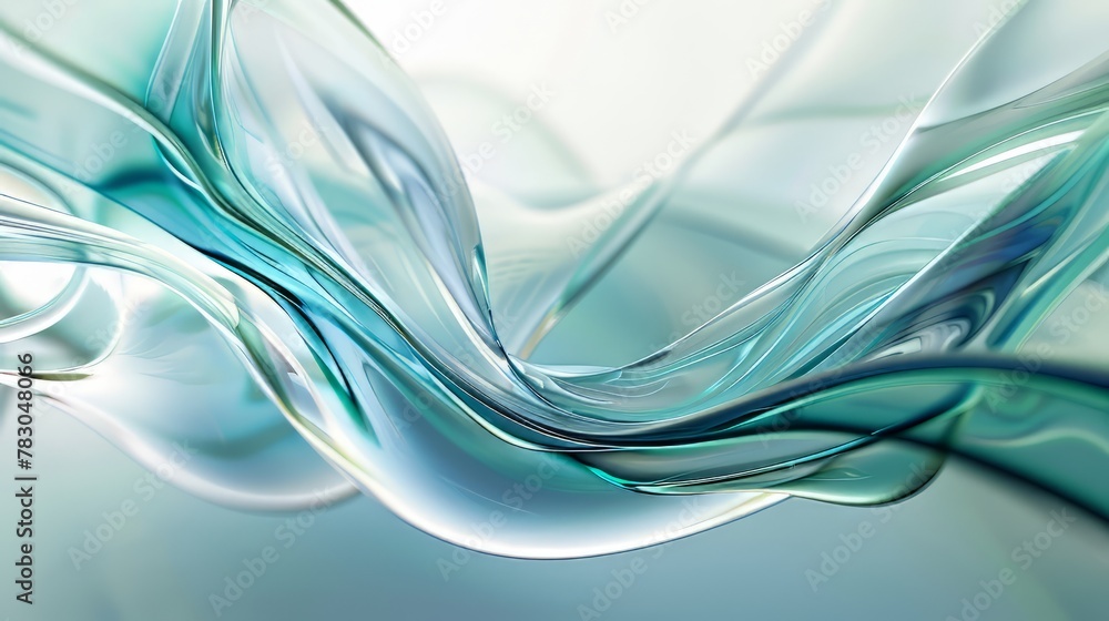 Leinwandbilder sophisticated glassmorphism effect creating a seamless blend of transparency and color