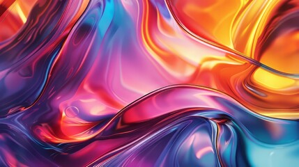 Naklejka premium Sophisticated glassmorphism background with blurred glass layers and vibrant hues