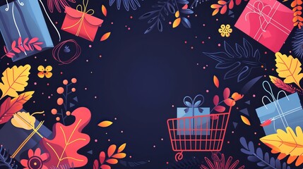 Stylish sale background featuring discount offers and promotions for savvy shoppers