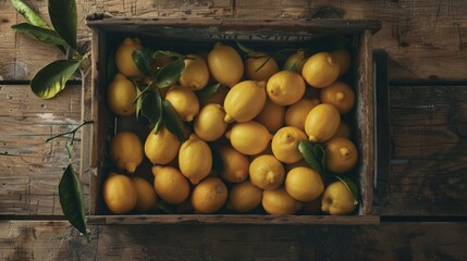 Crate Full of Fresh Lemons - Powered by Adobe
