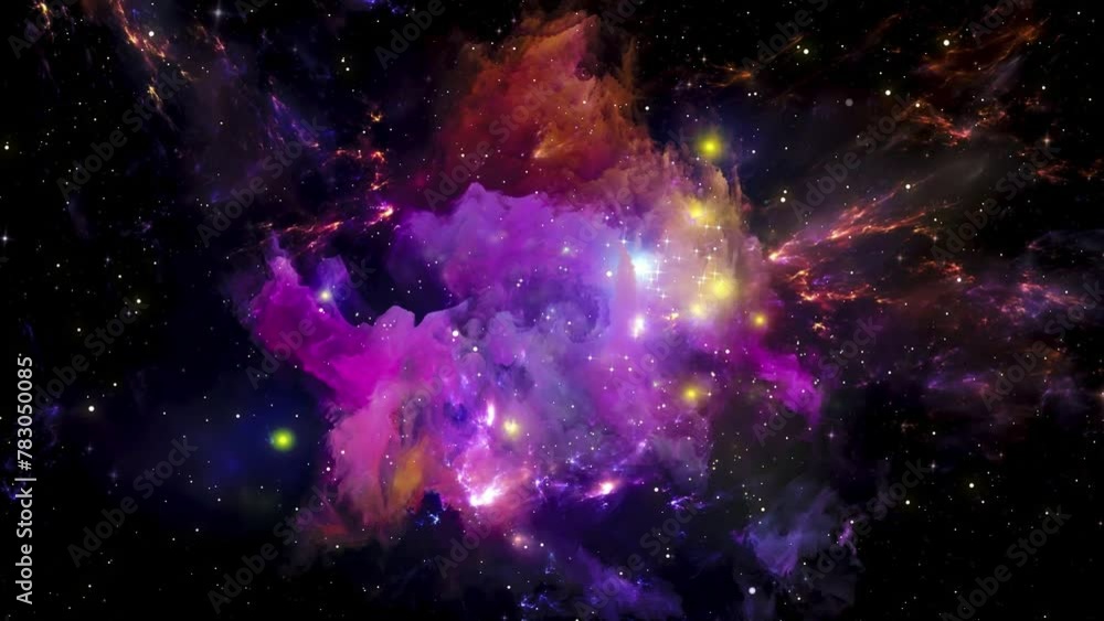Wall mural galaxy and nebula. abstract space background. endless universe with stars and galaxies in outer spac