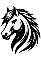 Horse SVG, Horse Head SVG, Horse Silhouette, Horse Head Clipart, Horse Cricut, Animal SVG, JPG, PNG