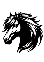 Horse SVG, Horse Head SVG, Horse Silhouette, Horse Head Clipart, Horse Cricut, Animal SVG, JPG, PNG