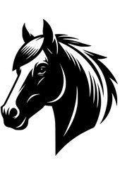 Fototapeta na wymiar Horse svg, horse head svg, horse silhouette, horse lover svg, horseshoe svg, animal svg, horse riding svg, cricut silhouette cut files, SVG, JPG, PNG