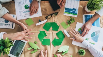 Team Collaborating on Eco Project