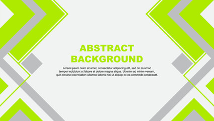 Abstract Background Design Template. Banner Wallpaper Vector Illustration. Lime Green Banner