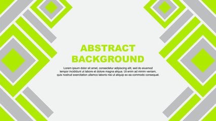 Abstract Background Design Template. Banner Wallpaper Vector Illustration. Lime Green