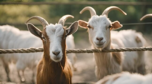 goats on the farm, goats for Eid al-Adha