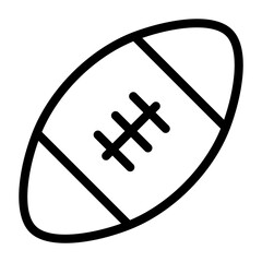 Rugby ball icon