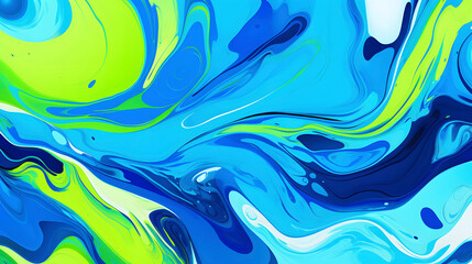 Artistic green paint swirl flow abstract graphic poster web page PPT background