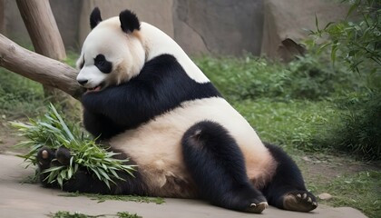 A-Giant-Panda-Grooming-Its-Fur-With-Care-Upscaled_2
