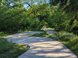 Path in Medina River Trail at San Antonio TX