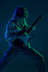 Fototapeta premium Concept of music and art, hobby, concerts and festivals, modern culture. Ad