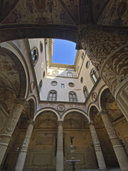 Obraz premium Interior of the Palazzo Vecchio on Piazza della Signoria in Florence, Italy.