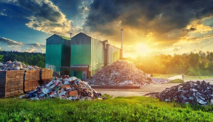 Production at the recycling facility.