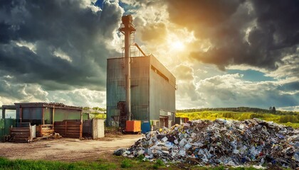 Production at the recycling facility.