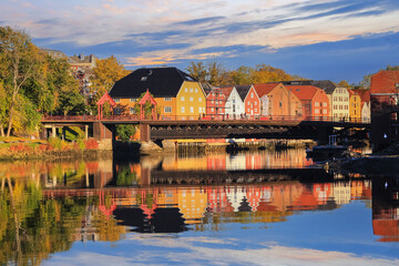 The Old Bridge ( Den Gamle Bybru) in Trondheim