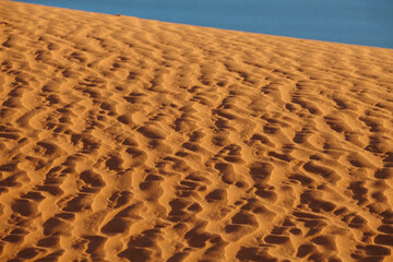 sand beach and deep sea