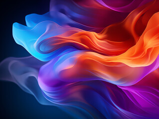 background with swirling colors of deep blue, orange and purple, creating an abstract design reminiscent of flames or smoke. colors blend seamlessly into each other