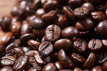 coffee beans on the table - 783067675