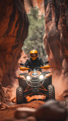 Intrepid ATV Canyon Ride in Red Rock Landscape